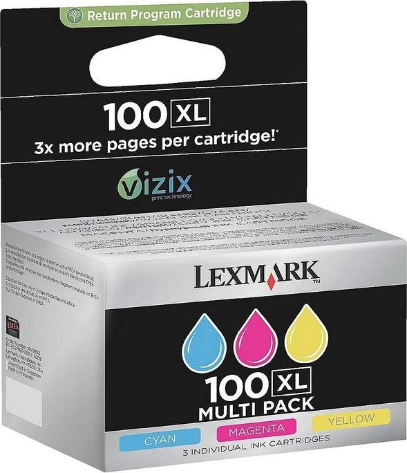 Lexmark Rückgabe-npatrone 14N0850 100XL (M, Y, C)