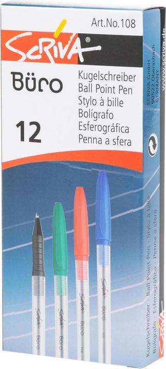 Actual product image Office World Scriva biros (Transparent, 12 x)