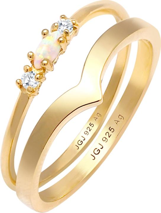 Immagine prodotto Elli Opale, Set di anelli (52, 925 Argento)