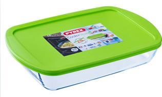 Actual product image Pyrex Cook En Store 4.9L Rectangle 40 x 27 Cm With Lid