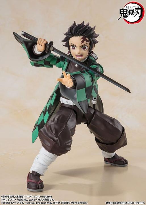 Actual product image Tamashii Nation Demon Slayer: Kimetsu no Yaiba S.H. Figuarts Actionfigur Tanjiro Kamado 14 cm