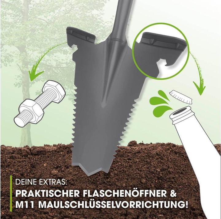 Produktbild SOG EASYmaxx Spaten- & Wurzelsäge - 114 cm, Grau/Rot