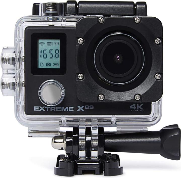 Produktbild Nikkei Extreme X8S - Actioncam met Remote - Inclusief Gratis Oranje EK88 Shirt (UHD, WLAN)