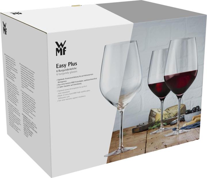 Actual product image WMF Burgundy goblet 6-piece set EASY PLUS clear (70 cl, 6 Glasses, Red wine glasses)