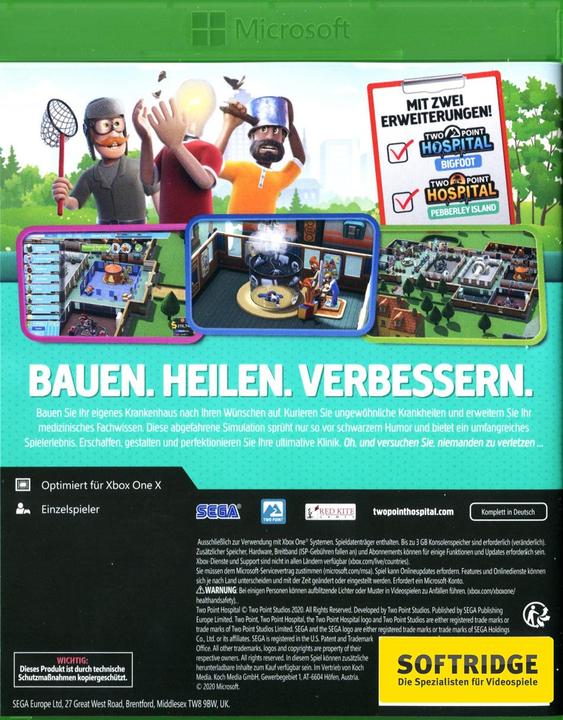 Actual product image Sega Two Point Hospital (Xbox One X, Xbox Series X, EN)