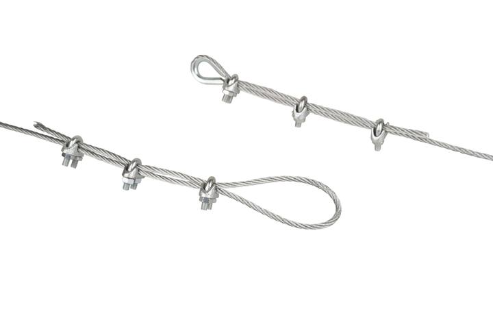 Actual product image Mamutec Galvanised wire rope 3 mm 15 m (15 m)