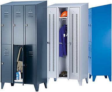 Produktbild Wolf Stahlschrank mit Schrägdach, Abteile horizontal geteilt (30 cm, 195 cm)