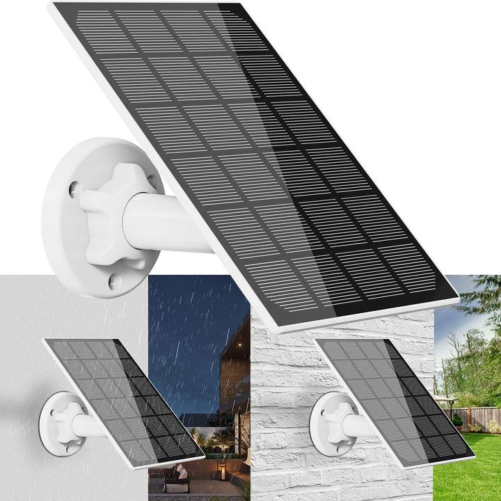 Produktbild Casativo Solarpanel mit USB-C Anschluss, für Akku-IP-Kameras, je 3 Watt, IP65, 4er-Set (3 W, 0.24 kg)
