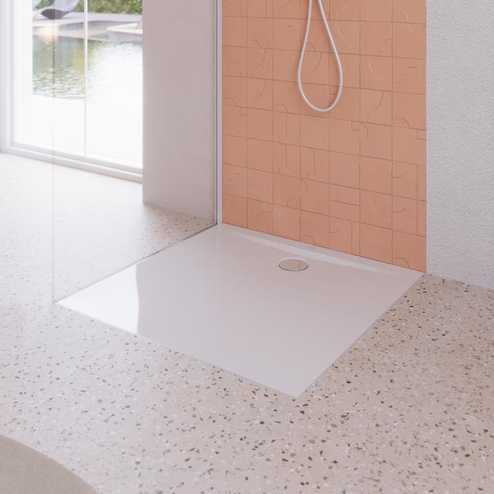 Actual product image Kaldewei Superplan Zero shower tile, 90x90cm, 35240001