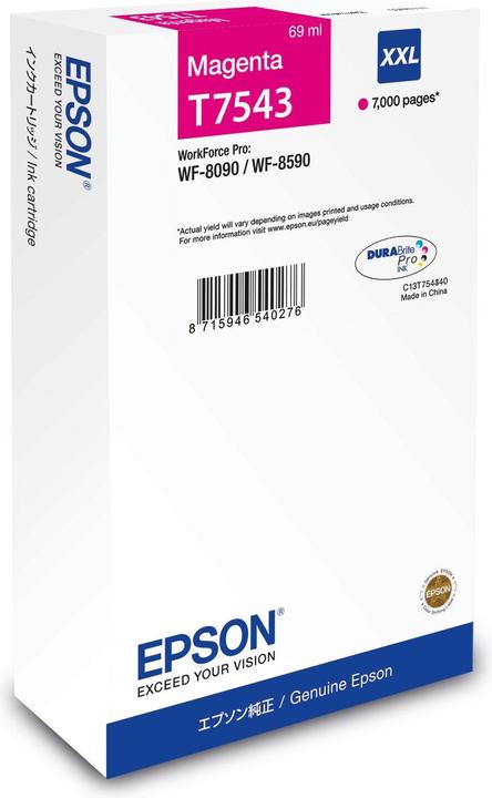 Epson Tinte magenta 69.0ml WF Pro 8090/8590, "XXL" (M)