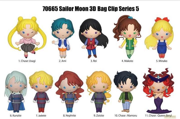 Image du produit Monogram Sailor Moon 3D PVC-Taschenanhänger Series 5 Display (24)