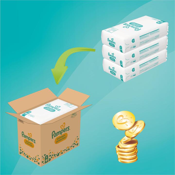 Actual product image Pampers Premium Protection (Size 4, Monthly box, 168 Piece)