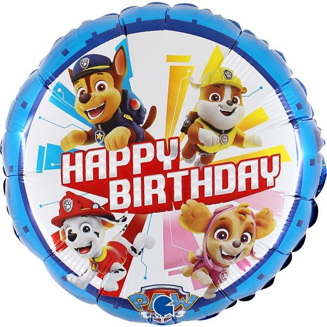 Grabo Balloons Paw Patrol Happy Birthday Ballon (1 x)