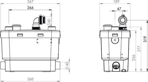 Image du produit SFA Pompe domestique professionnelle SaniSpeed + (Pompe à eau domestique)