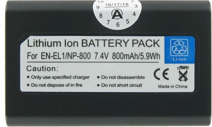 Produktbild AccuCell Akku Nikon EN-EL1, CoolPix 775, 8700, E880 (Kamera Akku)