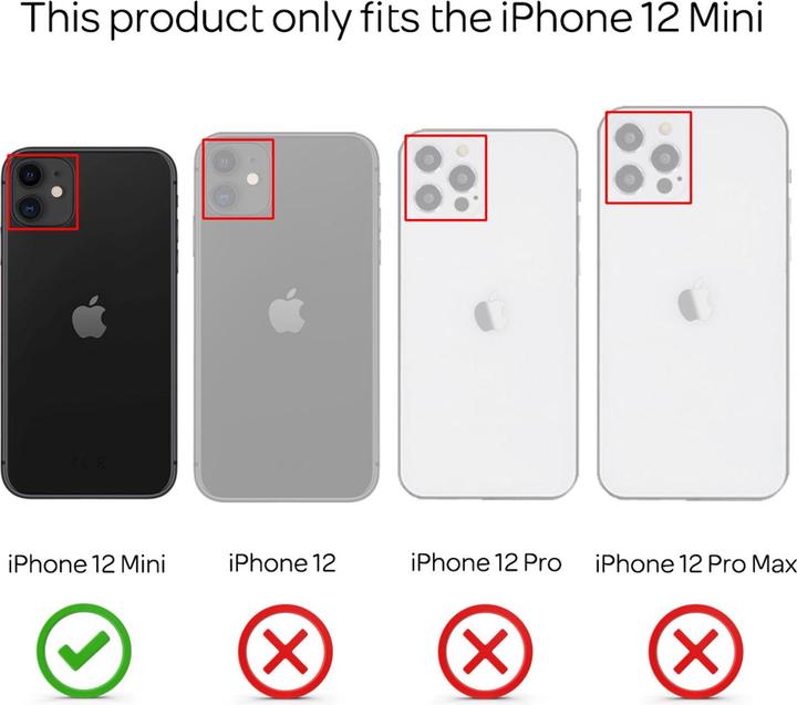 Immagine prodotto Nalia Copertura dello specchio (Apple iPhone 12 mini)
