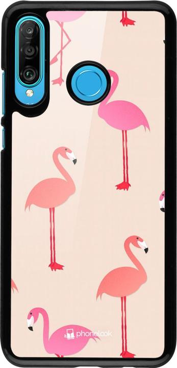 Produktbild PhoneLook Hülle Pink Flamingos Pattern (Huawei P30 Lite)