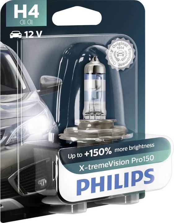 Actual product image Philips Halogen bulb headlight lamp H4 X treme Pro150 (H4)