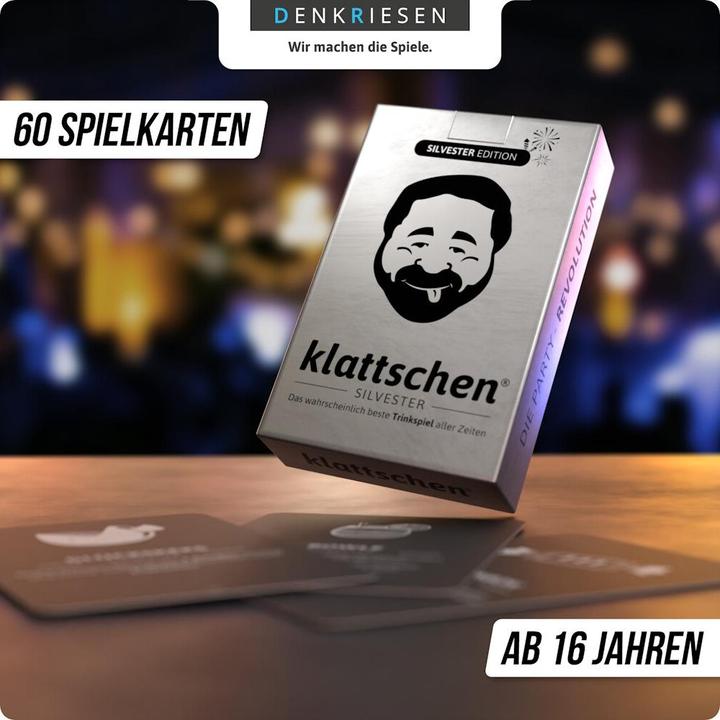 Produktbild Denkriesen - klattschen® - SILVESTER EDITION "Das wahrscheinlich beste Trinkspiel aller Zeiten"