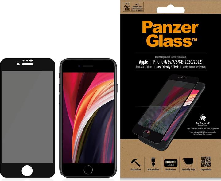 Image du produit PanzerGlass Respect de la vie privée (1 pièce(s), Apple iPhone 6, Apple iPhone 6s, Apple iPhone 7, Apple iPhone 8, Apple iPhone SE (2ème génération), Apple iPhone SE (3ème génération))