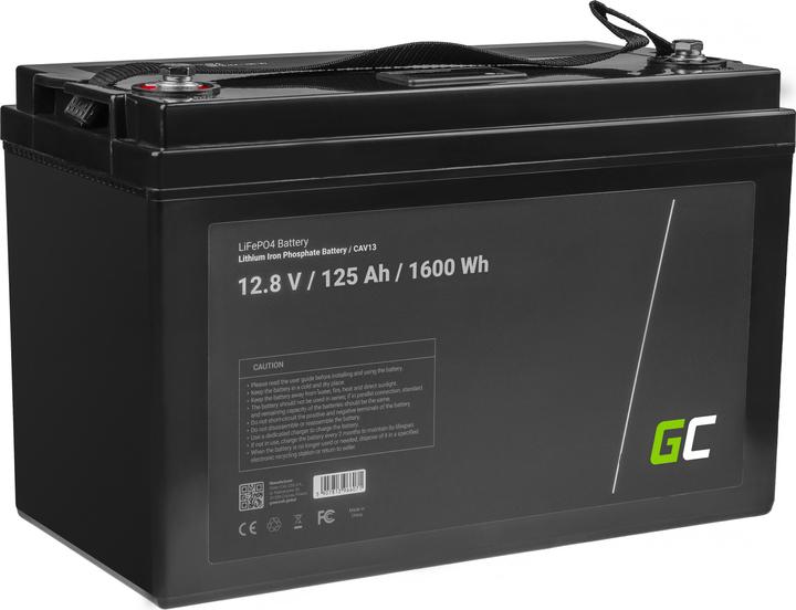 GreenCell Supply battery (12.80 V, 125 Ah)
