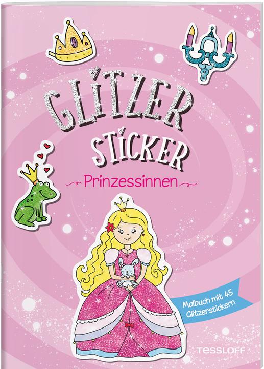 Produktbild Tessloff Glitzer Sticker Malbuch. Prinzessinnen