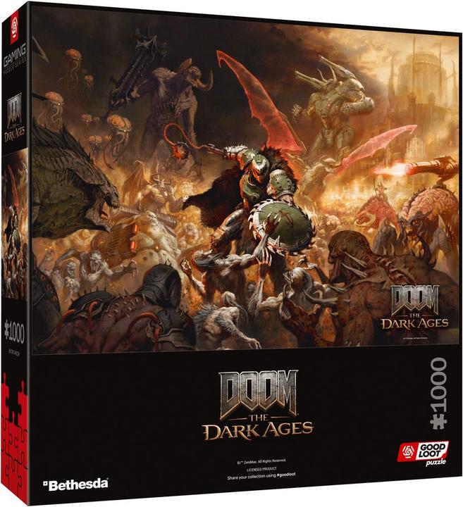 Produktbild Good Loot Doom The Dark Ages Puzzle Slayer's Rag (1000 Teile) (1000 Teile)