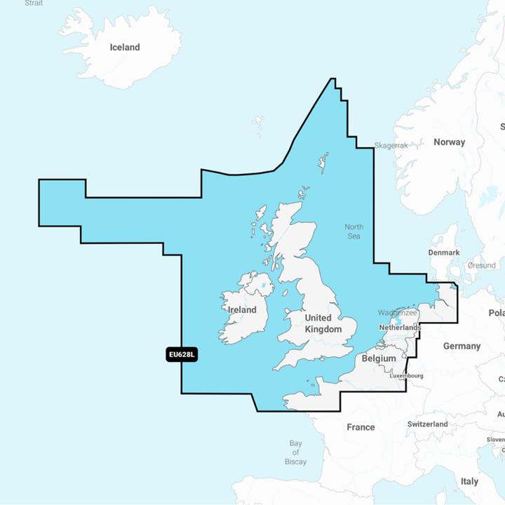 Navionics Gold XL9: 28XG UK, Irland & Niederlande