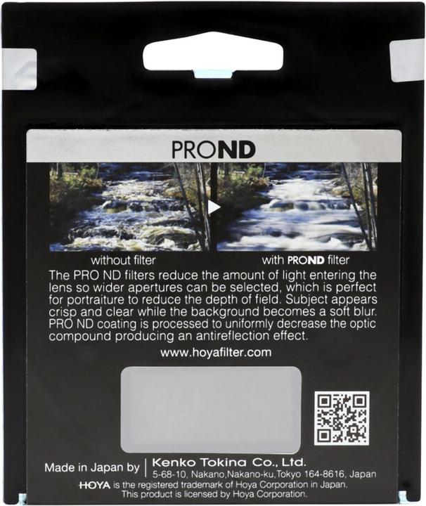 Image du produit Hoya Pro ND8 Filter (52 mm, Filtre gris neutre)