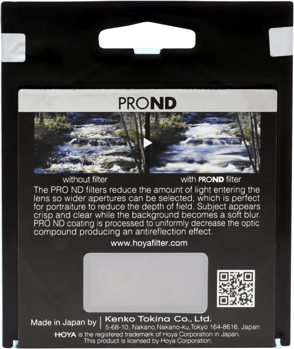Actual product image Hoya Pro ND16 Filter (55 mm, Neutral density filter, 55 mm)