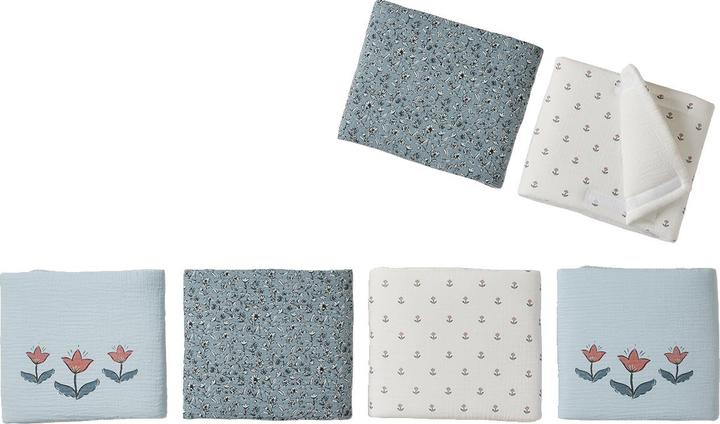 Produktbild Vertbaudet Baby Bettumrandung/Laufgitterpolster INDIEN BLUME, Musselin Oeko-Tex