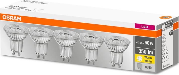 Produktbild Osram Led Base Par16 (GU10, 4.30 W, 350 lm, 5 x, F)