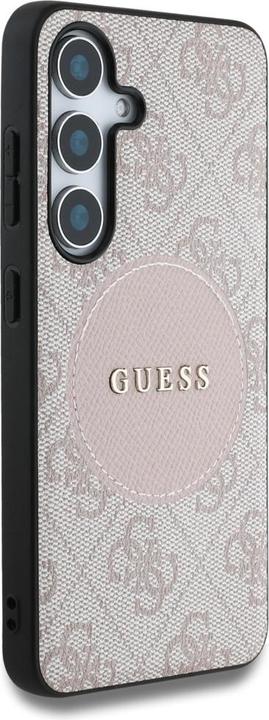 Actual product image Guess Etui 4G Round Patch Classic Logo MagSafe do Samsung Galaxy S25 Plus rÃ³Å¼owy (Samsung Galaxy S25+)