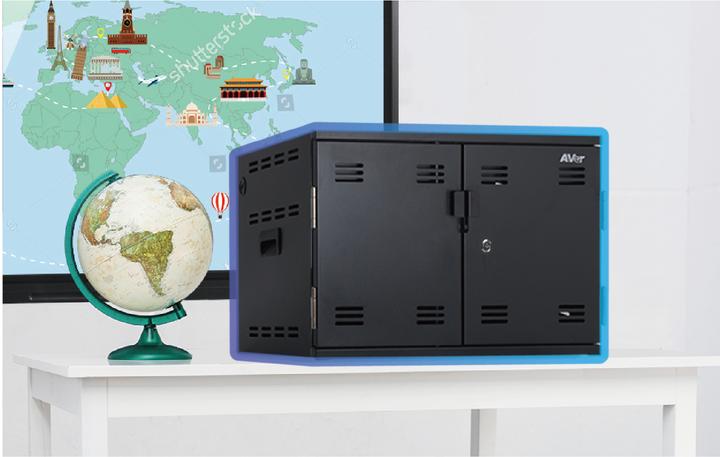 Produktbild AVerMedia X12 intelligenter Ladeschrank unterstützt bis zu 12 Geräte Laptops Chromebooks Tablets bis zu 3