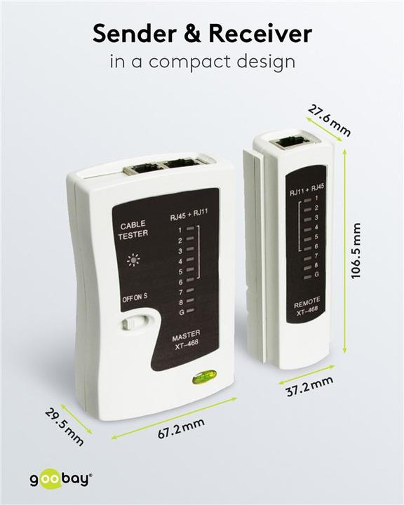 Image du produit Goobay Testeur de câble réseau