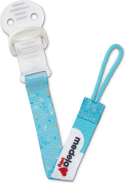 Produktbild Medela Baby Schnullerhalter Blau (1 x, ab Geburt)