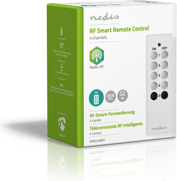 Produktbild Nedis RF-Fernbedienung | 4 Kanäle | Programmierbare Tasten (Universal Fernbedienung, Radio Frequency (RF))