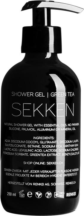 Produktbild Sekken Duschgel Grüntee - Natürliches Duschgel ohne Palmöl (250 ml)