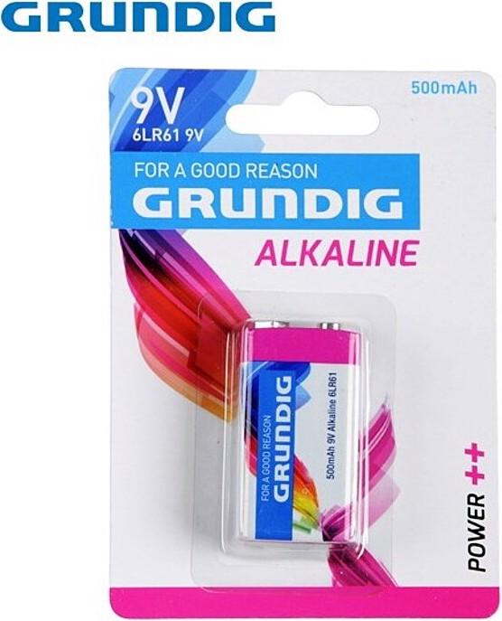 Produktbild Grundig Block-Batterie 9V/6LR61 (1 Stk., 9V Block, 500 mAh)