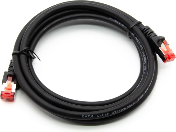 Actual product image Helukabel 2m S/FTP Ethernet patch cable RJ45 Cat.6 network cable (S/FTP, CAT6, 2 m)