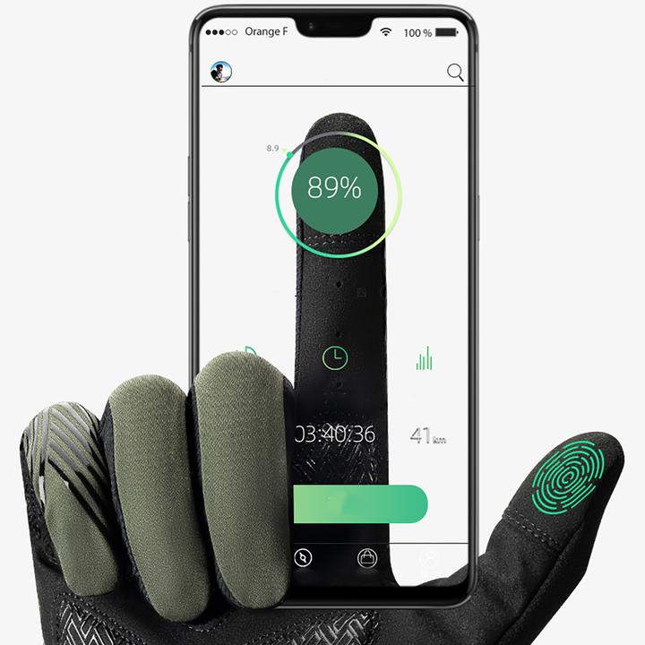 Actual product image Rockbros cycling gloves spring/summer/autumn, full, size: L - green (L)