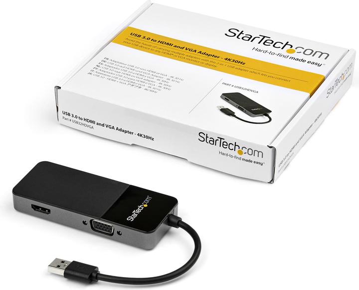 Immagine prodotto StarTech Da USB 3.0 a (HDMI, VGA, 27 cm)