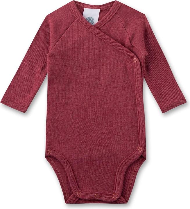 Actual product image Sanetta Merino/silk wrap bodysuit uni (68, 74)