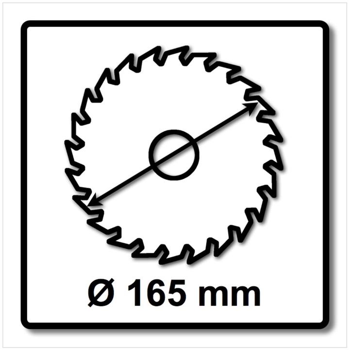 Image du produit Makita Lame carbure bois M Force 165 x 20 x 2 mm 24 dents ( A-89632 )