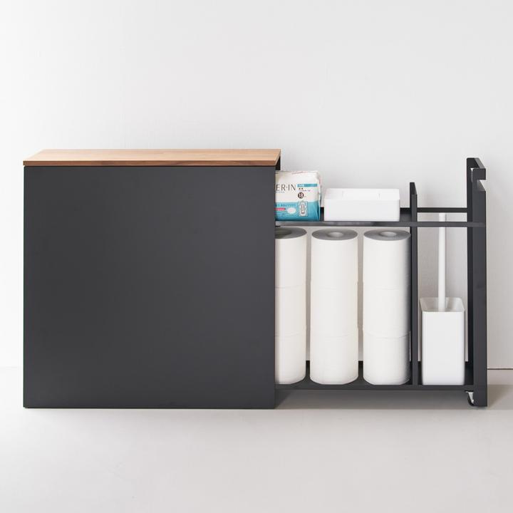Image du produit Yamazaki Étagère extensible avec étagère en bois TOWER (140 x 56 x 55 cm)