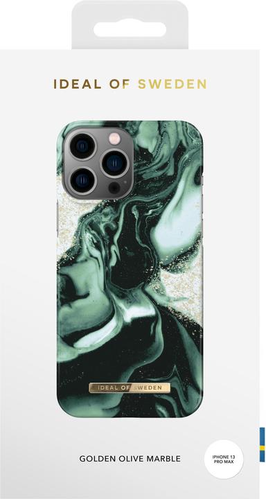 Produktbild iDeal Of Sweden Designer Hard-Cover Golden Olive Marble (Apple iPhone 13 Pro Max, Apple iPhone 12 Pro Max)