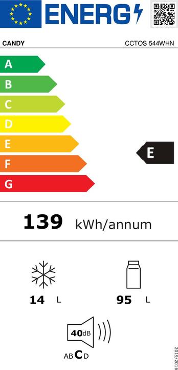 Energy Label Candy CCTOS 544WHN (109 l)