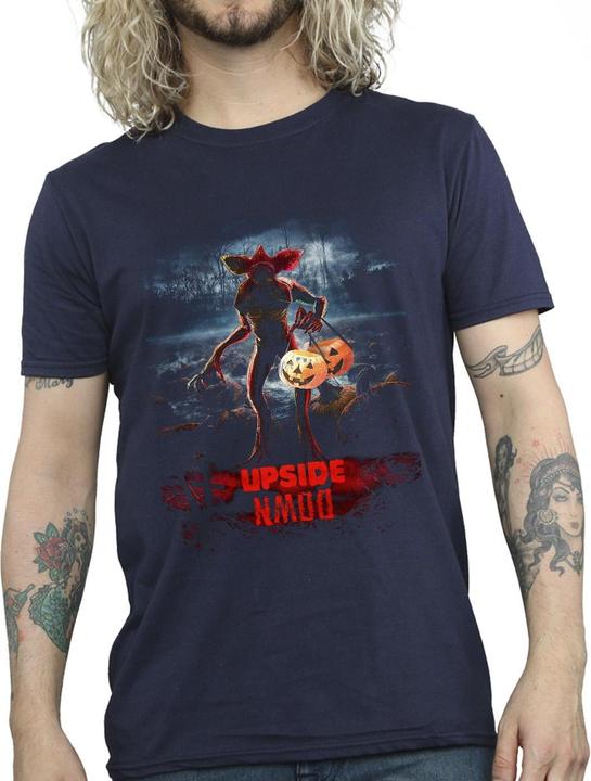 Produktbild Netflix Stranger Things Pumpkin Upside Down TShirt (4XL)