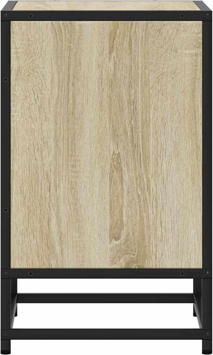 Produktbild VidaXL Nachttisch Sonoma-Eiche 40x31x50 cm Holzwerkstoff und Metall (40 x 31 x 50 cm)