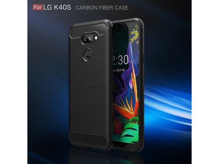 Actual product image Screenguard LG K40S Cover Carbon Brushed Soft TPU (K40s)